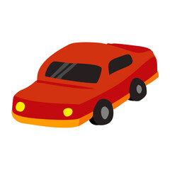 Fototapeta premium Car illustration with doodle style