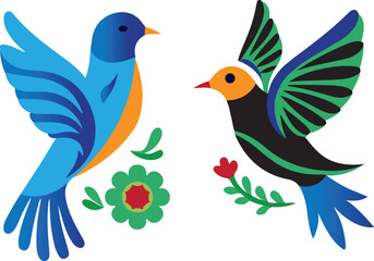 Bird logo icon vector .