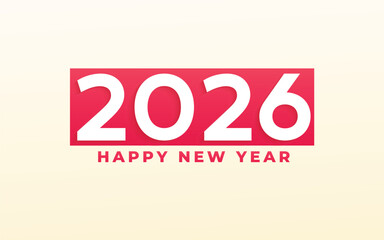 Happy New Year 2026 design. trendy new year 2026 design template. 