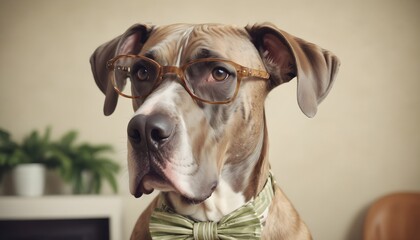 Regal Great Dane dog portrait with elegant and powerful expression