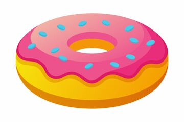 donut vector illustration white background