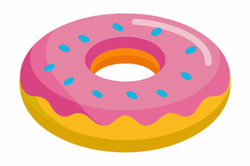 donut vector illustration white background
