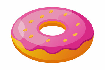 donut vector illustration white background