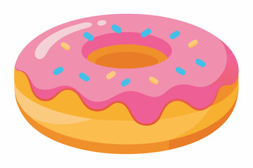 donut vector illustration white background