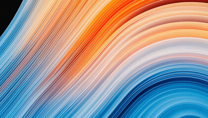 Obraz premium Swirling lines of vibrant colors creating an abstract design with warm and cool tones