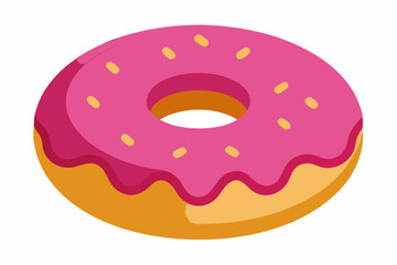 donut vector illustration white background