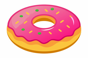 donut vector illustration white background