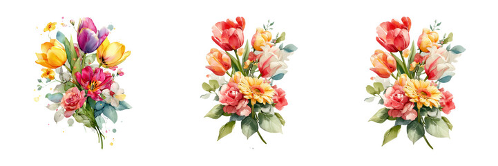 Colorful Bouquet of Tulips and Gerberas for Any Occasion