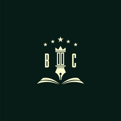 Fototapeta premium initials design modern legal attorney law firm lawyer advocate consultancy business logo vector