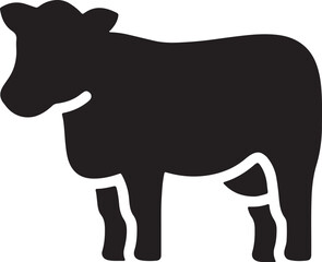 Cow simple icon. Vector ICON all icon Viktor.