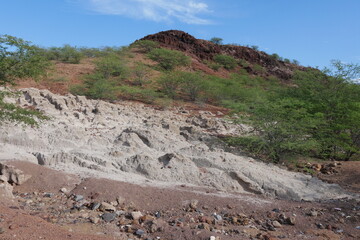 Halbwüste und Vulkanlandschaft Südseite Santo Antão in Kap Verde