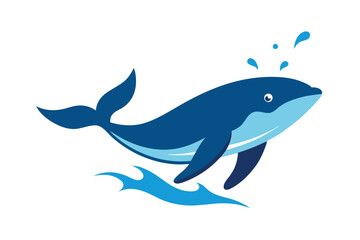 Obraz premium a-whale-breaching-the-ocean-surface-with-a-splash- 