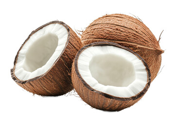 Coconut, coco, half, open, cocos, fresh, healthy, fruit, 