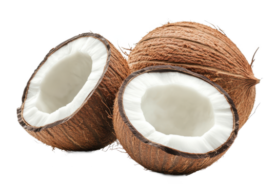 Coconut, coco, half, open, cocos, fresh, healthy, fruit, 