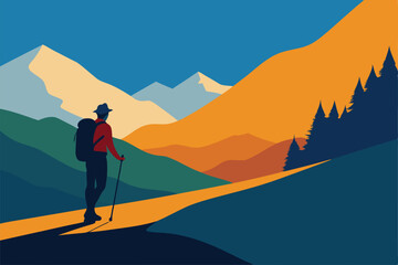 backpacker-hiking-through-sunny-valley--