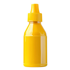 Vibrant yellow squeeze bottle against dark backdrop showcasing color and utility