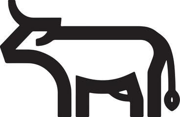 Cow simple icon. Vector ICON all icon Viktor.