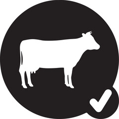 Cow simple icon. Vector ICON all icon Viktor.