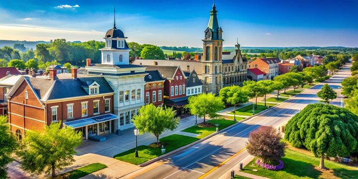 Charming Small-Town Iowa Landscape: Pella's Picturesque Scenery