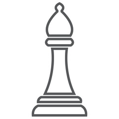 Chess Pawn Silhouette Vector for Strategy and Game Planning Concepts