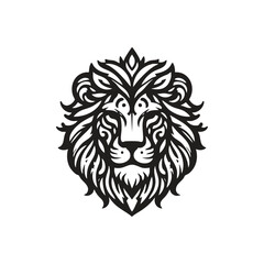 Fototapeta premium lion head vector illustration