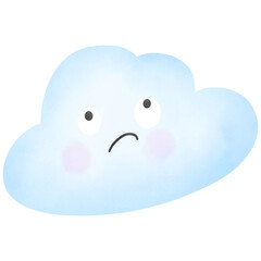 Cloud Emoji Clipart Collection