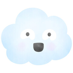Cloud Emoji Clipart Collection