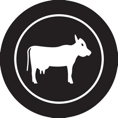 Cow simple icon. Vector ICON all icon Viktor.