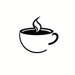 Isolated coffee cup vector illustration for cafe shop logo design and branding element template graphic art