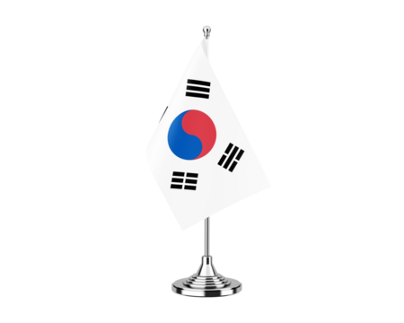 South Korea Table Flag