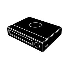Obraz premium DVD Player silhouette vector
