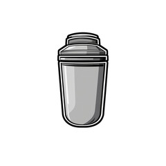 Obraz premium Cocktail Shaker Classic Bar Tool Illustration