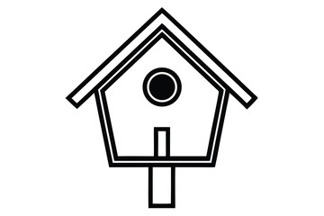 birdhouse vector illustration