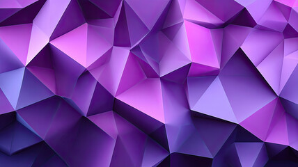 Fototapeta premium Abstract polygonal background with layered purple tones and geometric shapes