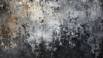 Obraz premium The abstract picture painting colored by black, white or grey shade oil color on canvas express minimal style from paint. Modern wallpaper brushing vibrant watercolor with seamlessly pattern. AIG51.