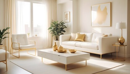 Fototapeta premium Photo interior modern design room 3d illustration