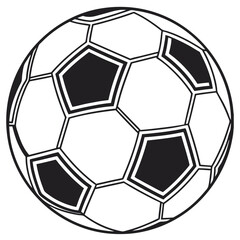 Fototapeta premium soccer ball on white background