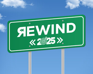 Vibrant green road sign centered with 