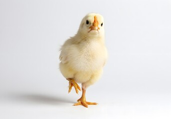 Obraz premium Baby chick standing soft lighting studio shot