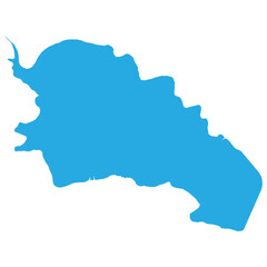 Obraz premium Grafham Water in England Vector, One of the UKs Largest Lakes