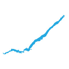 Loch Shiel in  Scotland Vector, One of the UKs Largest Lakes