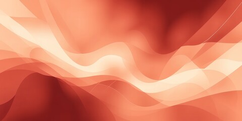 Abstract background of wavy shapes in shades of red and orange creating a fluid design