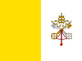 Vatican City National Flag Vector