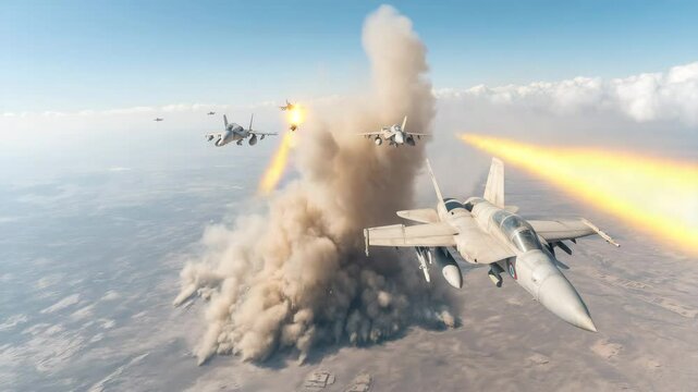 The fighter jet that fired the rocket shot forward.