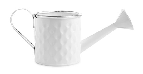 One color watering can isolated on white