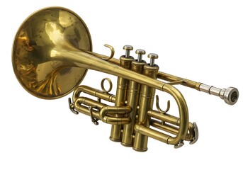 Obraz premium Vintage trumpet image for music store