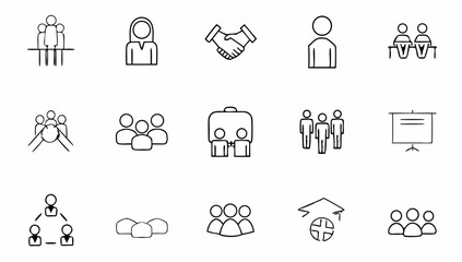 business people set of web icons in line style  te (2).eps