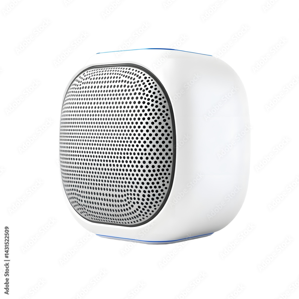 Aufkleber futuristic smart speaker design, a sleek and modern device. round edges offer a soft touch. perfect 