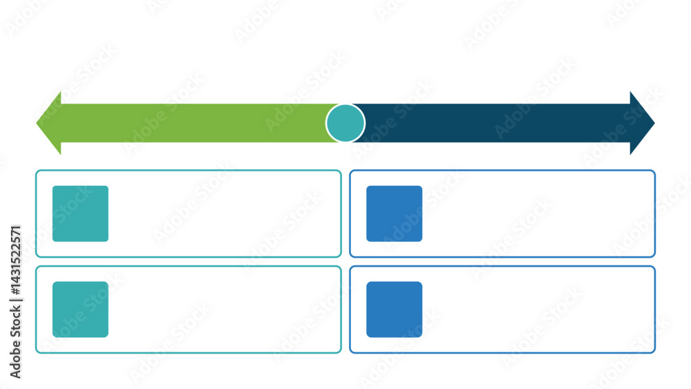 Canvas Prints current vs future state infographic vector fully editable.