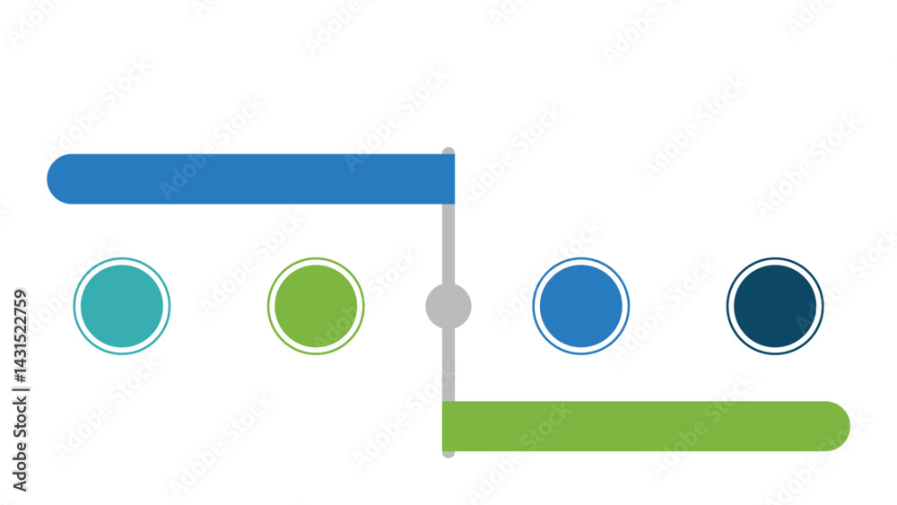 Canvas Prints current vs future state infographic vector fully editable.